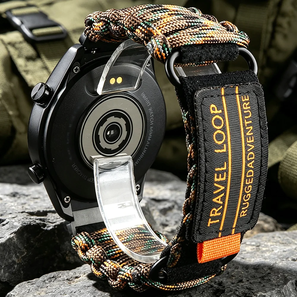 20/22mm 3CM Wide Quick Release Outdoor Band For Huawei Watch GT 7/6/5/4/3 Xiaomi Redmi Watch S Active Strap Samsung Galaxy Watch
