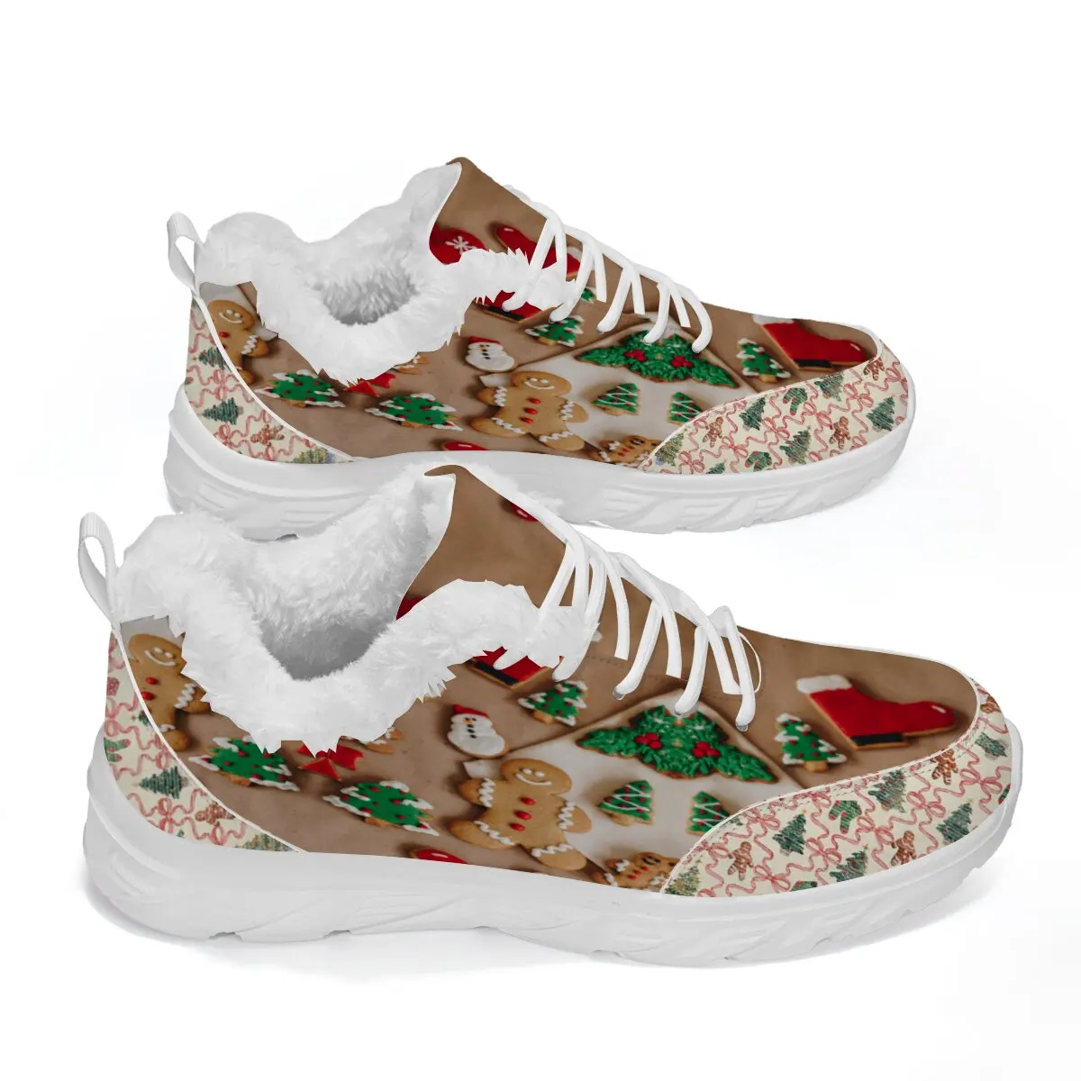 

Christmas Gift Plush Lining Running Shoes Winter Warm Chunky Sneakers Unisex Women Sneakers Plus Size Luxury Brands