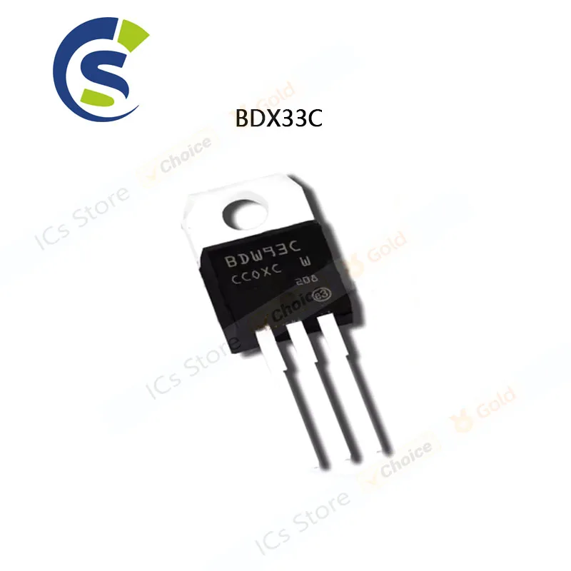 10PCS NEW 10A 100V BDX33 TO-220 TRANSISTOR TO-220 BDX33C
