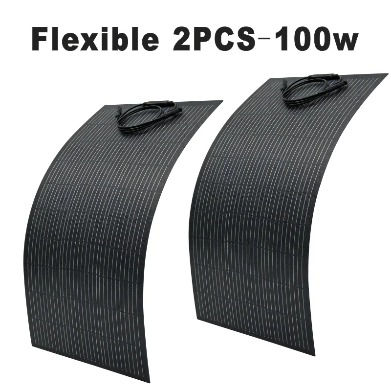 200W zonnepaneel ETFE flexibel opvouwbaar hoog rendement draagbaar waterdicht IP68 100W zonnepaneel voor kamperen, reizen met camper