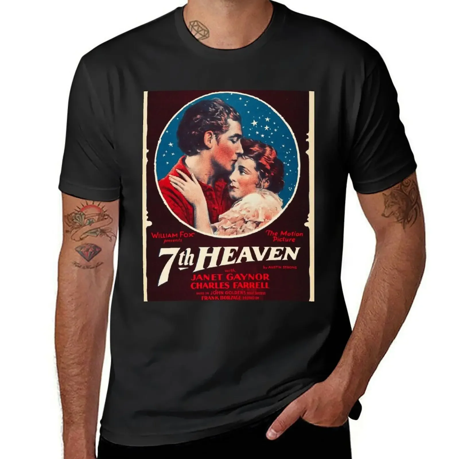 7th Heaven (1927) Theatrical Poster T-Shirt oversized t shirt tops boys whites men graphic t shirts