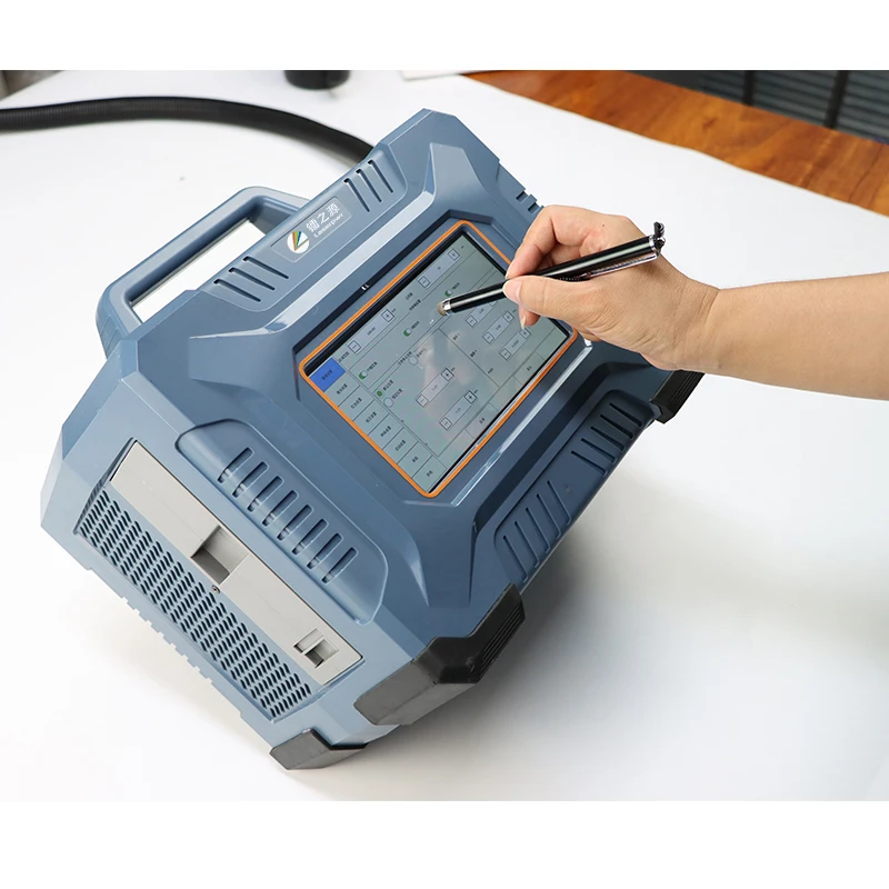 Portable 20W Fiber Laser Chassis Number Marking Machine Air-Cooled Galvo Marking Head BMP DXF JPG