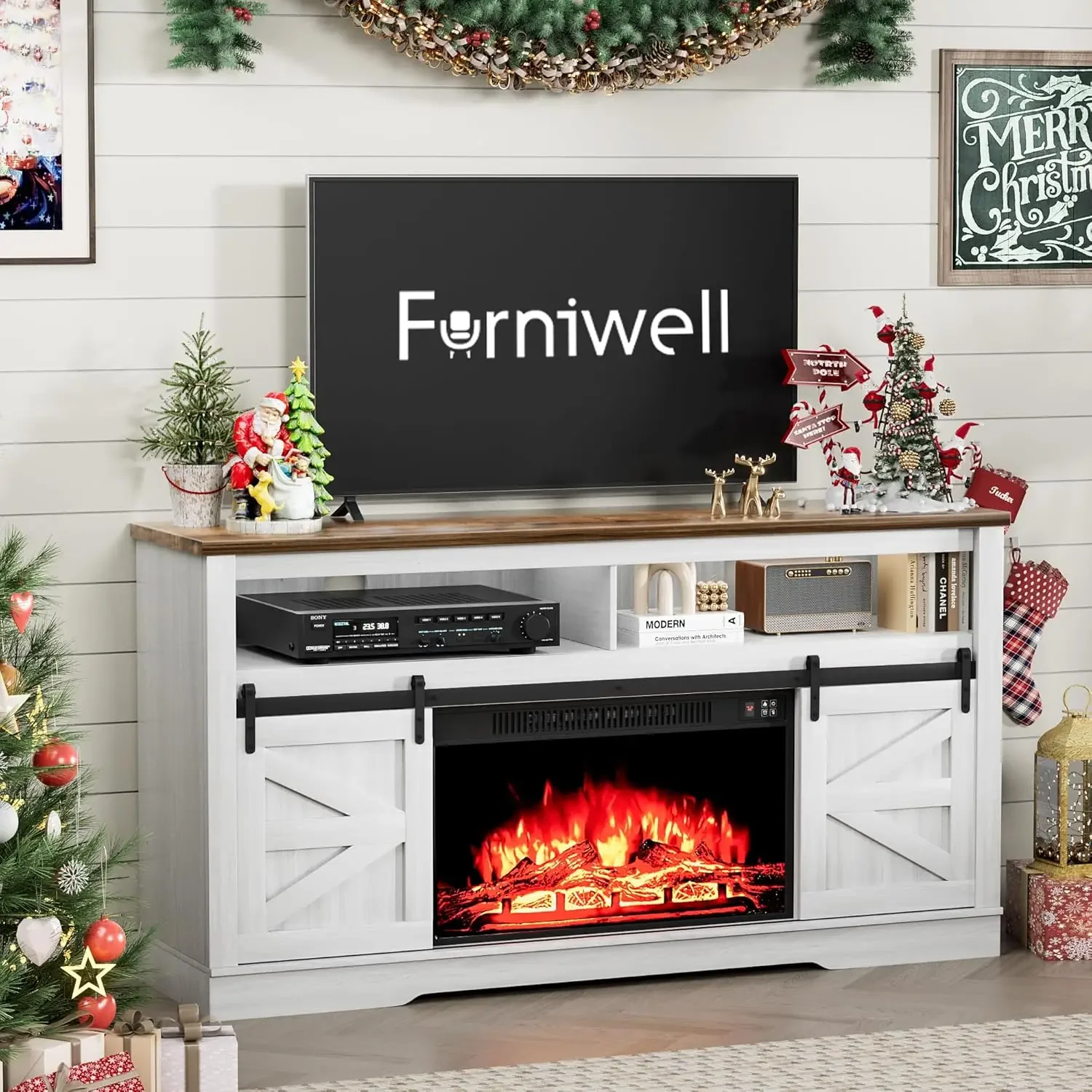 Fireplace TV Stand for TVs up to 65