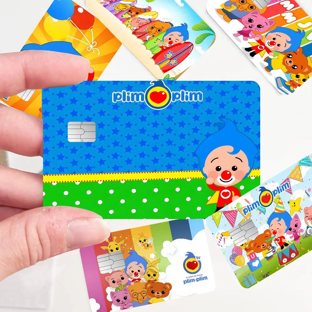 P-Plim P-Plim Anime Young Creidt Card Debit Card Sticker Film Case Front Tape for Small Big Chip No Chip