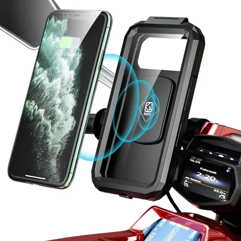 Motorcycle Wireless Charger Holder QC 3.0 Fast Charging Motorbike Phone Waterproof Cellphone Bicycle Stand For iPhone Samsung