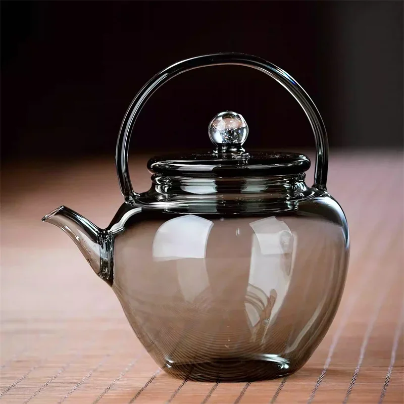 Japanese Heat Resistant Small Capacity Glass Tea Pot 240ml Puer Tea Cooker Single Person Teapots Kungfu Tea set
