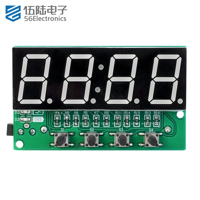 DIY Electronic Kits Clock Multi-functional Digital Clock Kit Charging Electronic Teaching Welding Exercise DIY Circuit Board Set