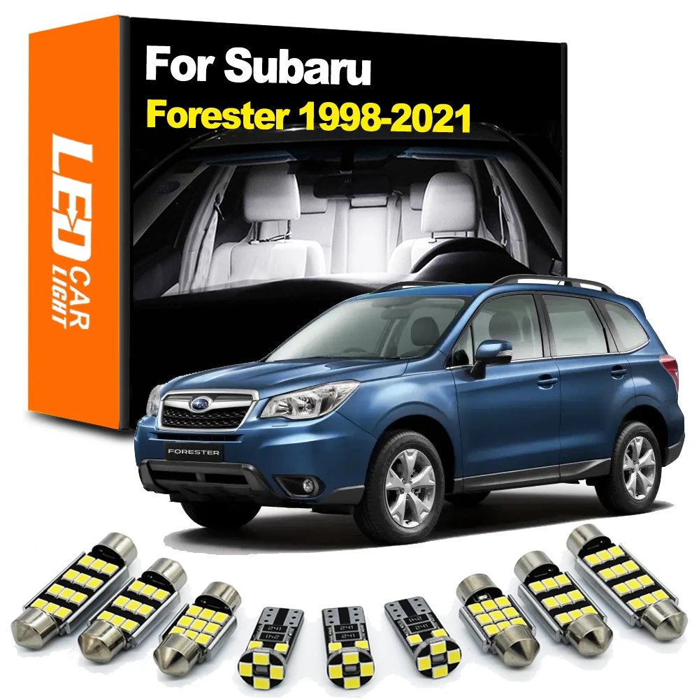 Zoomsee Interior LED For Subaru Forester 1998-2015 2016 2017 2018 2019 2020 2021 Canbus Car Indoor Dome Map Reading Light Kit