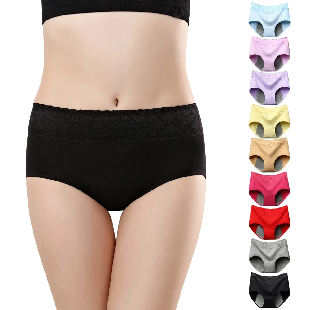 Female Physiological Pants Leak Proof Menstrual Women Underwear Period Panties Cotton Health Seamless Briefs Warm Stretch Panti