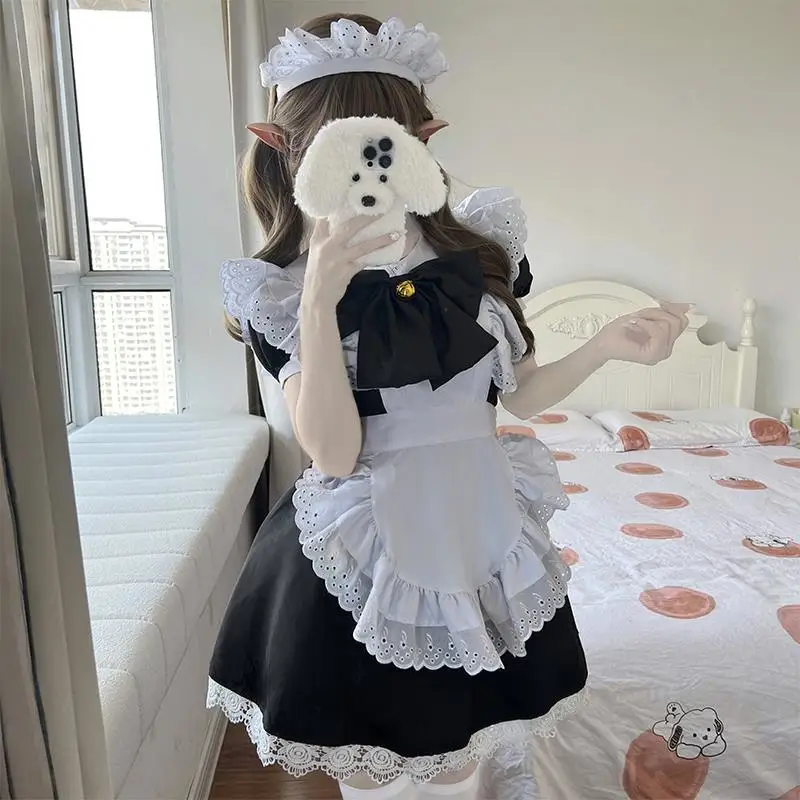 Classique Bla blanc femme de chambre orm Cosplay grande taille Lolita doux fille Dr Anime ow loween Cosplay vêtements pour femmes