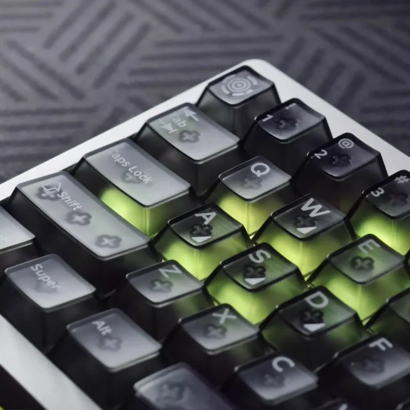 الضباب الاختراق Keycap مجموعة الكمبيوتر مخصص متجمد شفافة غطاء لوحة المفاتيح الكرز الشخصي الألعاب KeyCap للوحة المفاتيح الميكانيكية MAD68