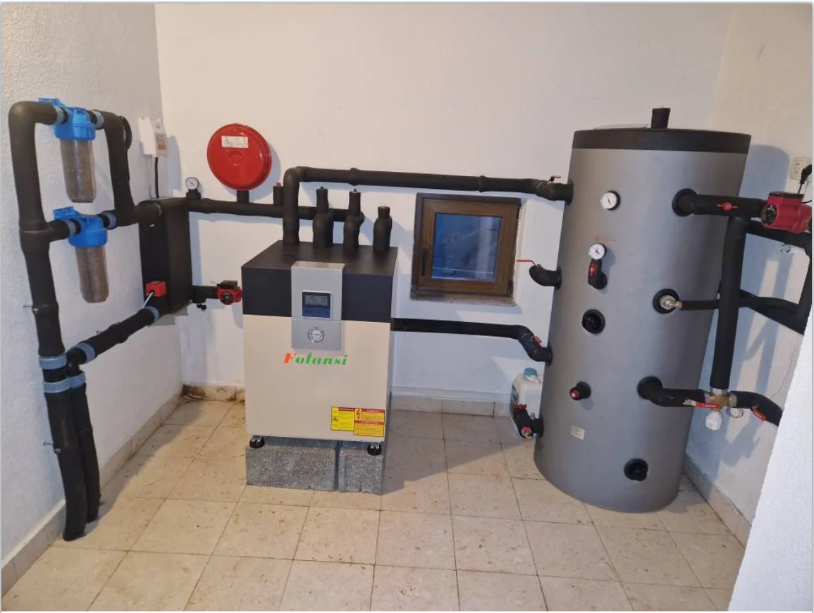 Bomba de Calor Geotérmica de 7Kw (Aquecimento/Refrigeração) com Controlador Wi-Fi Silencioso