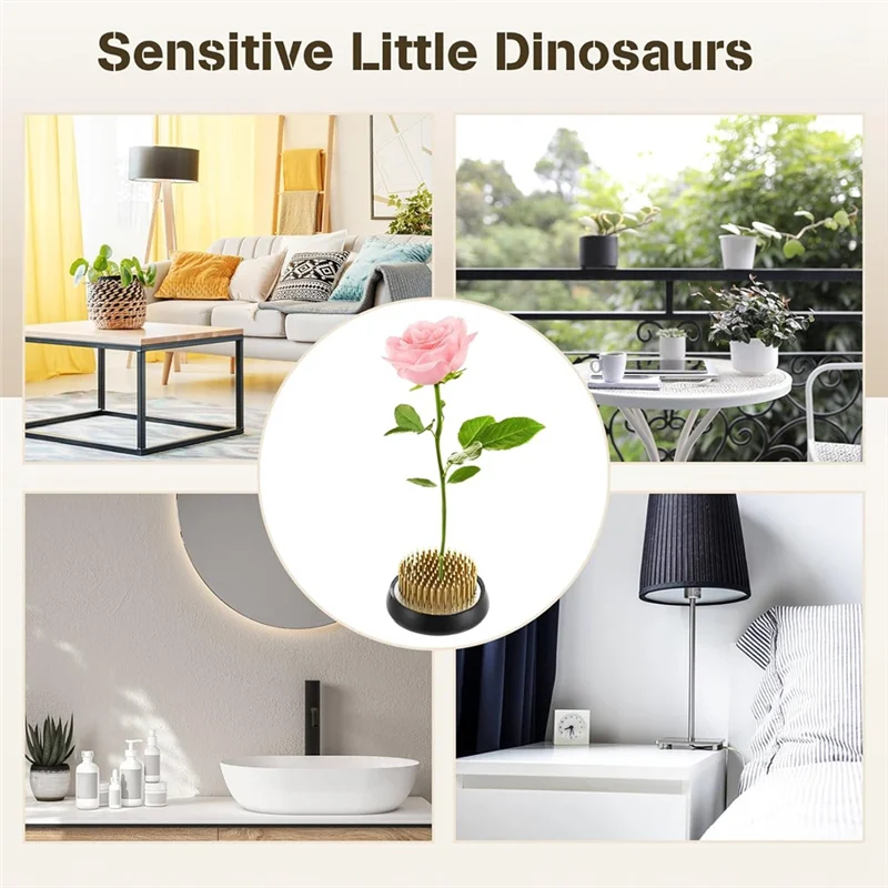 مجموعة أدوات الضفادع الزهرية المفضلة لدى العملاء مقاس 2.1 بوصة حاملات زهور نحاسية مستديرة، مزهرية إيكيبانا اليابانية مجموعة الضفادع الزهرية على شكل زهرة Ar