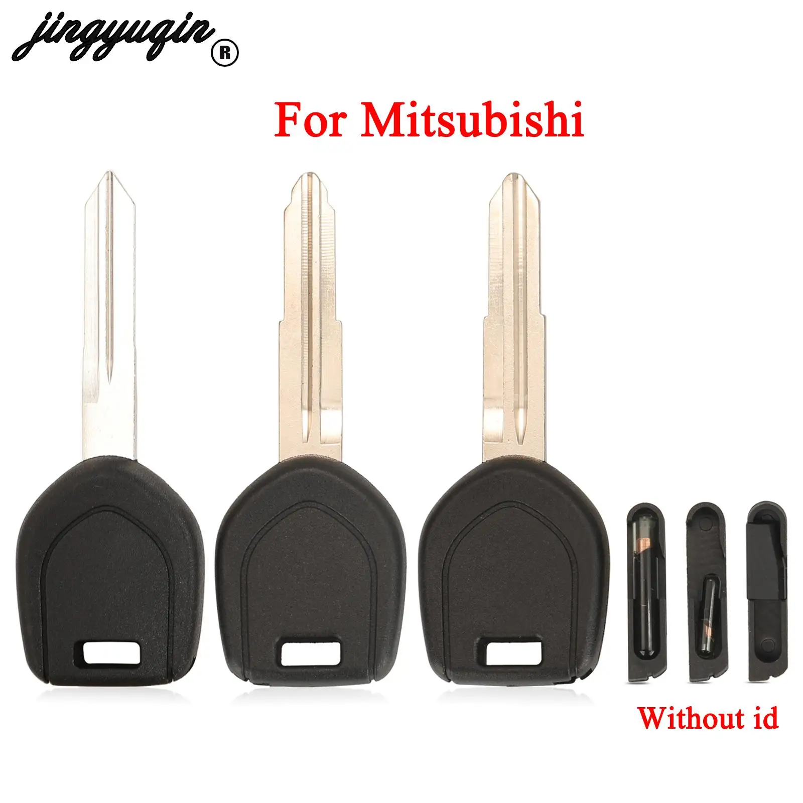 jingyuqin Transponder Remote Car Key Shell Case For Mitsubishi Colt Outlander Mirage Pajero Fob MIT11 MIT8 Blade Replacement