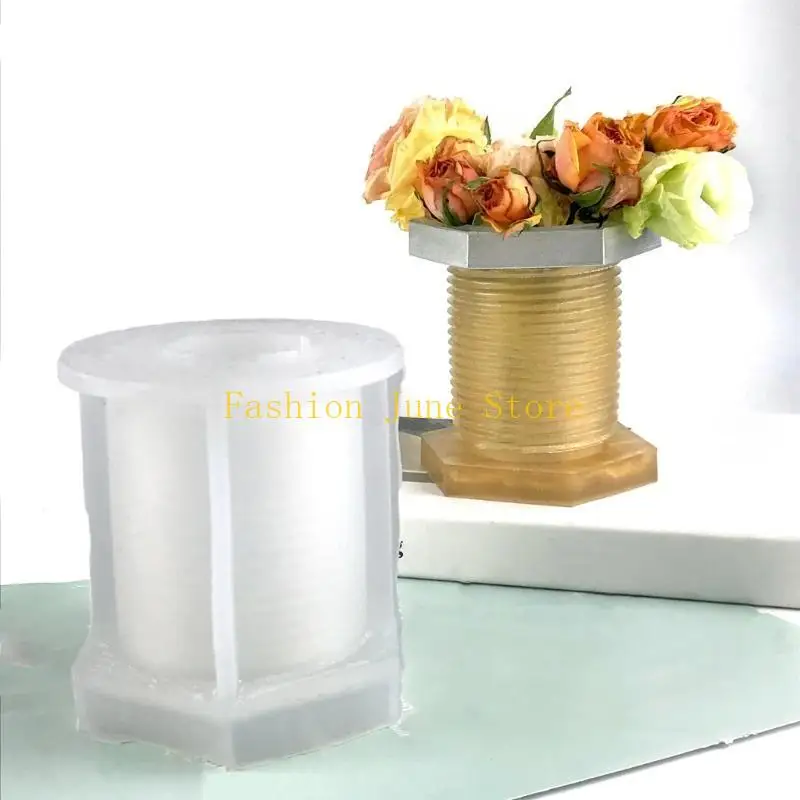 

N5KA Ваза, форма для литья из эпоксидной смолы, домашний декор, винты для формы, ваза для цветов, форма для литья из смолы