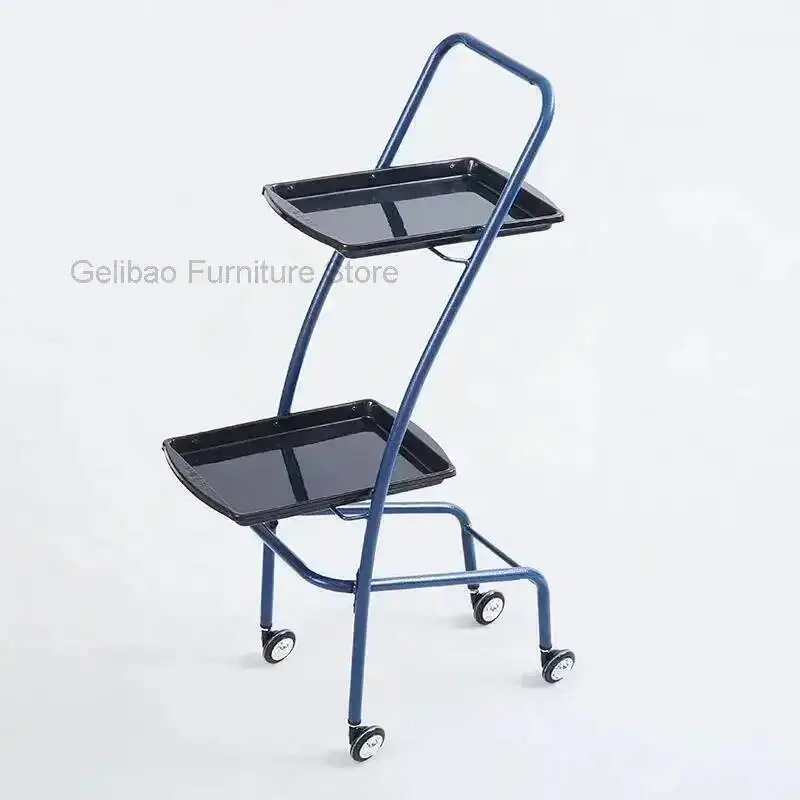 Welding Beauty Hairdressing Cart Salon Pedicure-trolley Cabinet Pink Organizers Trolleys Dental Tool Storage Auxiliary Wheels