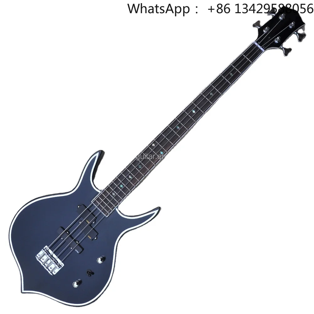 Flyoung Factory Custom Bass Neck Through Body Electric Bass 4-string Bass Guitar