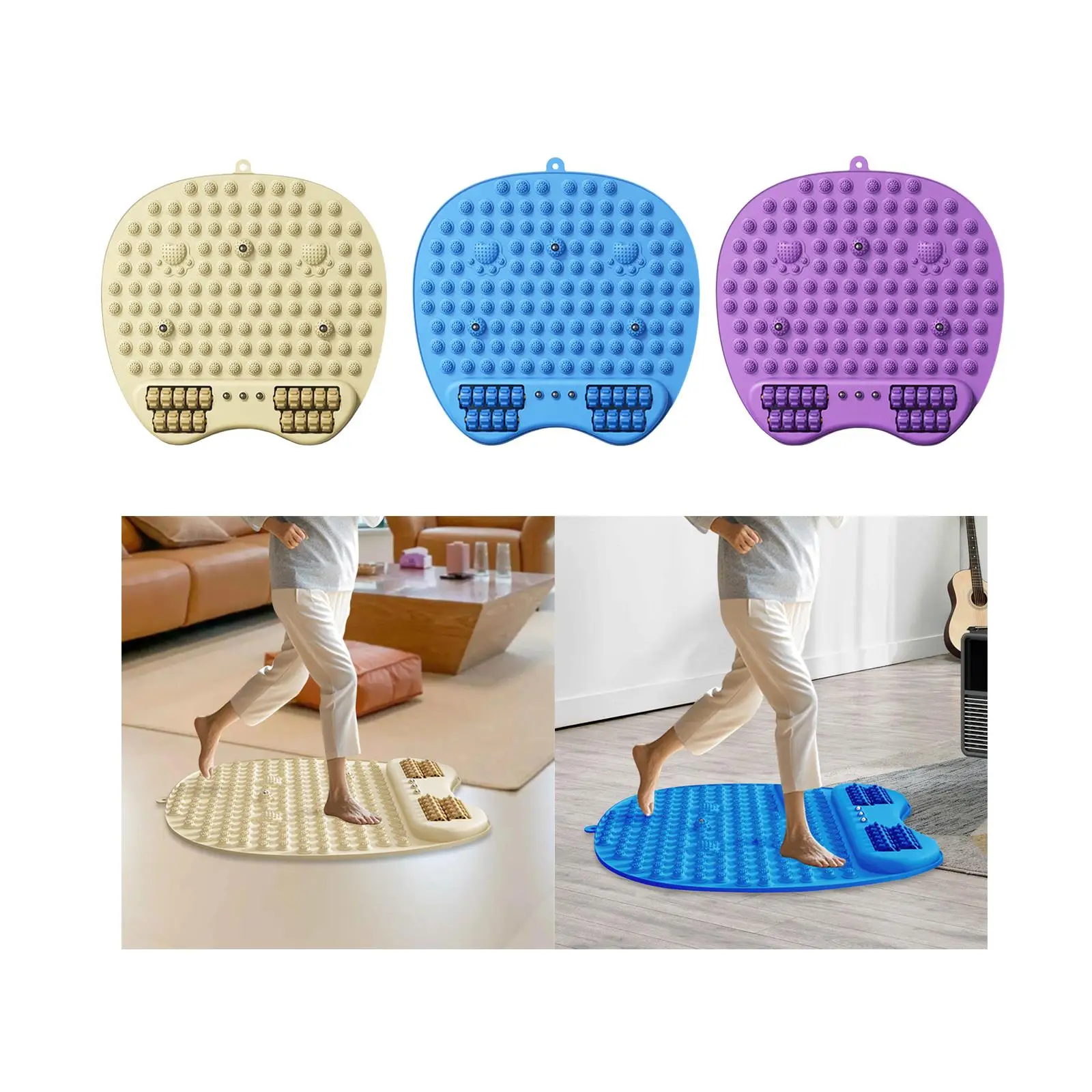 

Exercise Foot Massager Foot Pressure Point Pad Relaxing Acupressure Running Cushion for Travel Living Room Office Yoga Household