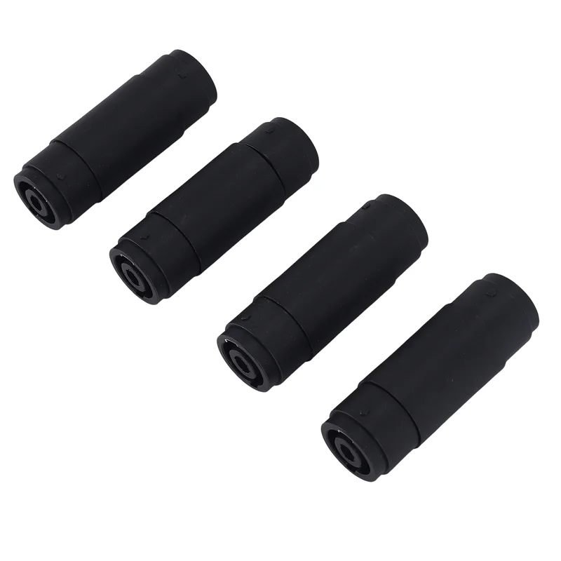 4Pin Speaker/Amp Speakon Female To Female Plug Jack Straight Coupler Cable Connector (4 Pack)
