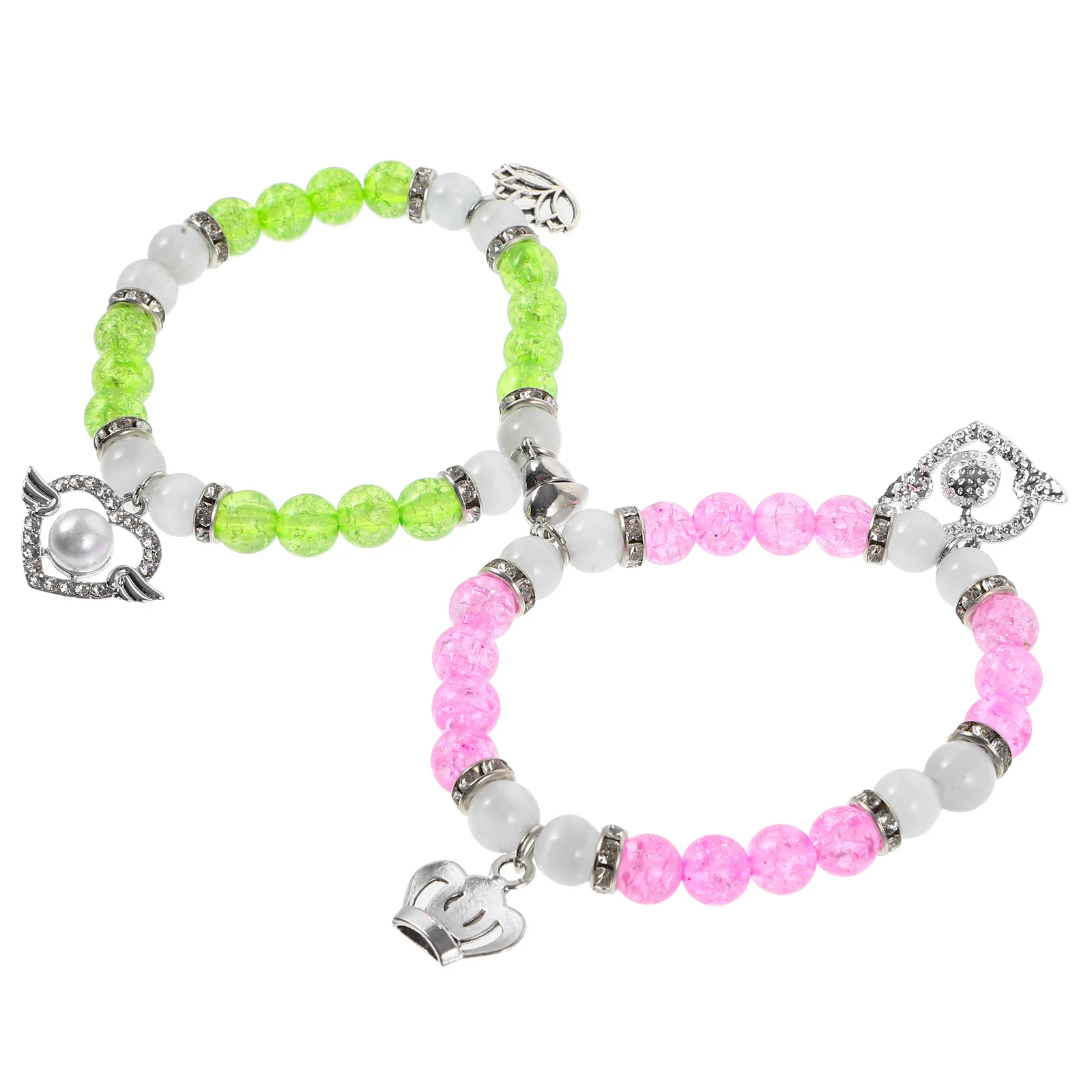 

1Pair Couples Bracelets Friendship Jewelry Beaded Decorative Beads Delicate Matching Bracelet Gift Bulk