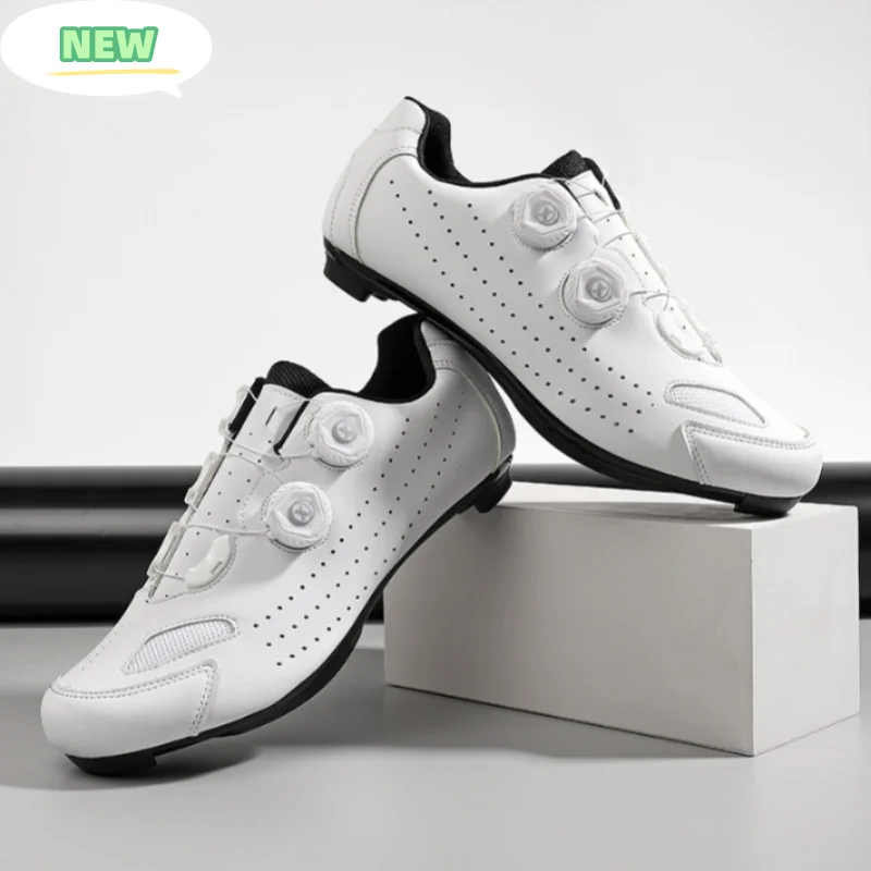 Nieuwe Zomer Fietsschoenen Mtb Cleat Zelfsluitende Mountainbike Sneakers Heren Wielrennen Schoenen Fiets Schoenademend Plat