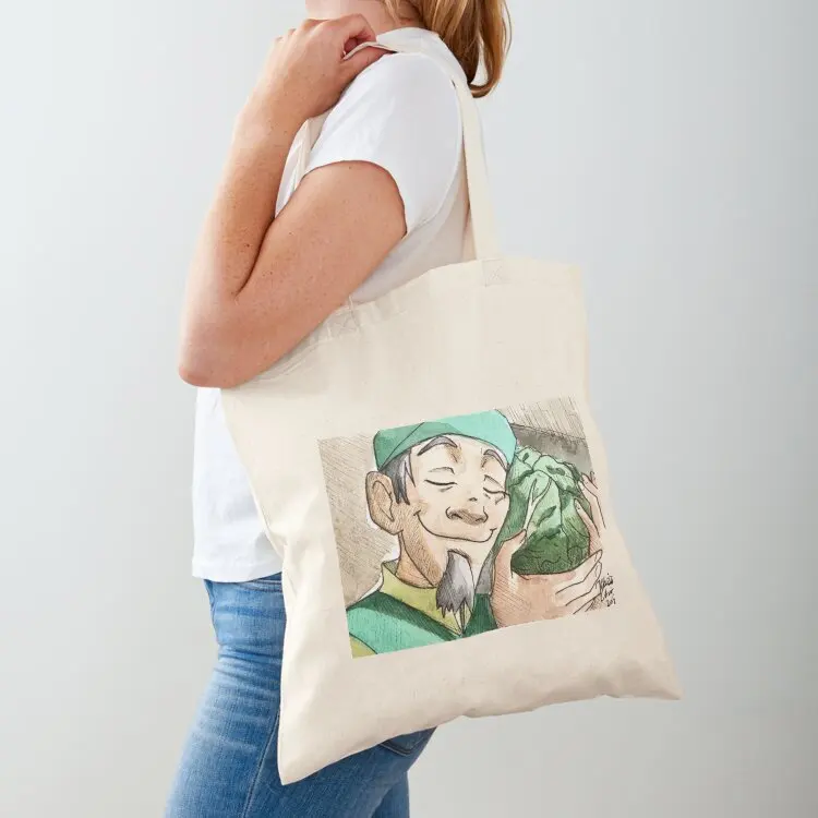 Cabbage Man from Avatar the Last Airbender in Watercolor Tote Bag Beach bag Cloth bags bags woman 2025 canvas bags #1