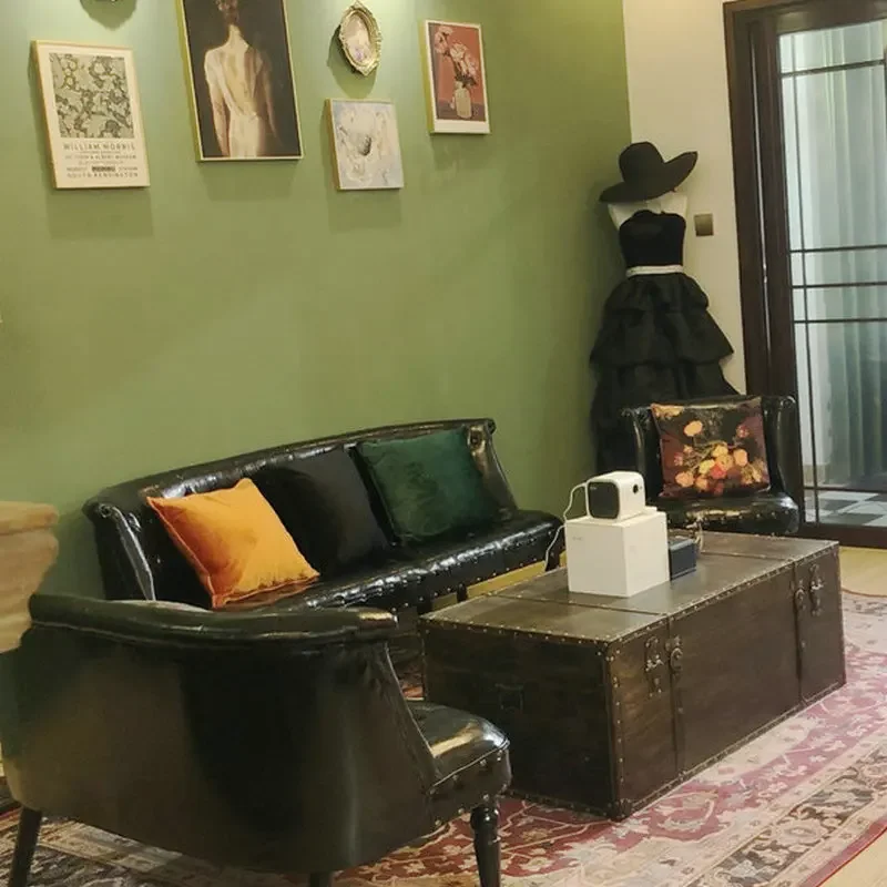 European retro fashion chess and card room table