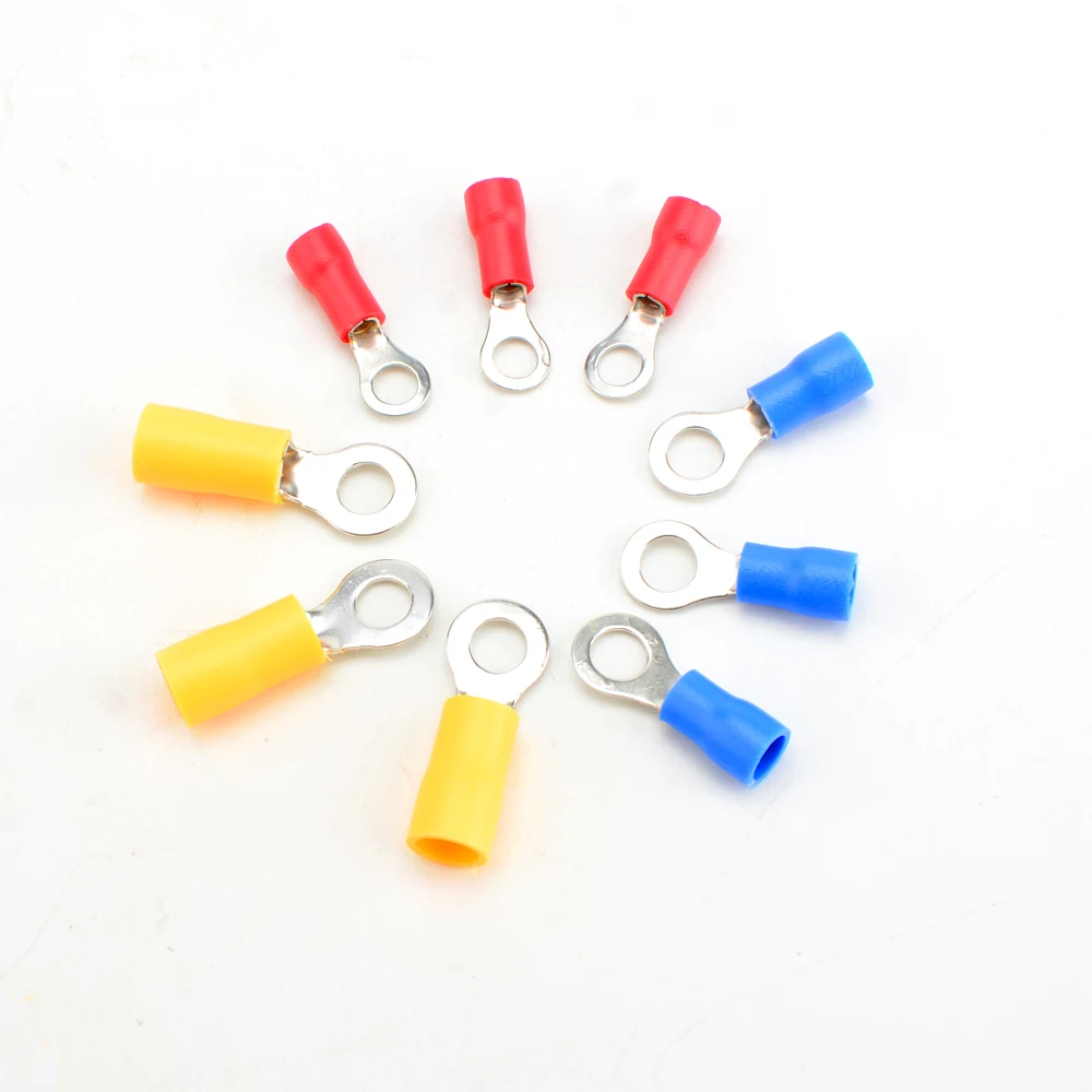 225/400PCS PVC Terminals Insulated Cable Connector Electrical Wire Crimp Butt Ring Fork Lugs Rolled Kit or Wire Stripper