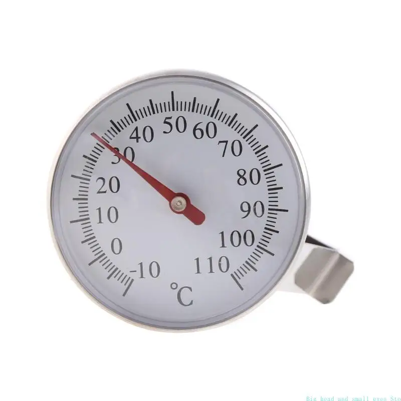 Safe Stainless Steel Cooking Milk Coffee Thermometer with Large