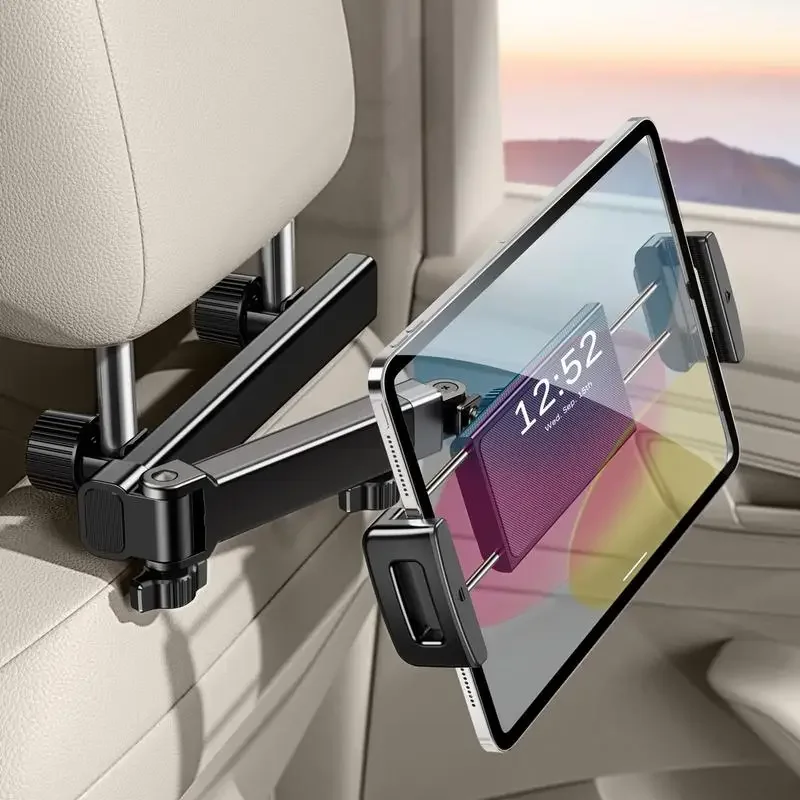 Cell Phone Holder For Rear Seat Computers Various Tablets Car Headrest Tablet Mount Adjustable Tablet Car Mount Retractable