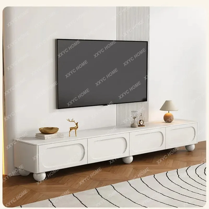XXcream wind solid wood TV medieval simple combination floor small apartment