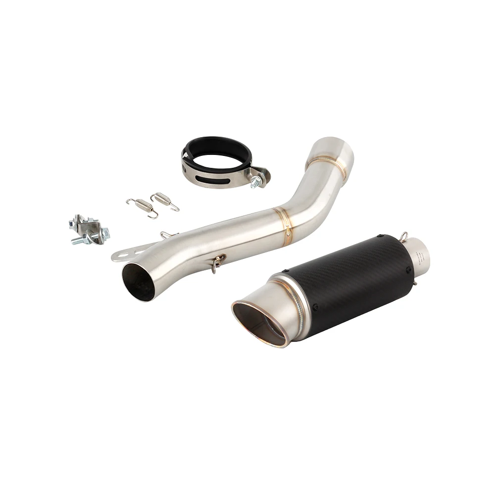 For Ducati Monster 821 / 1200 2020-2024 1200S / R Escape Motorcycle Exhaust Muffler With High Level Mid Link Pipe Slip-on