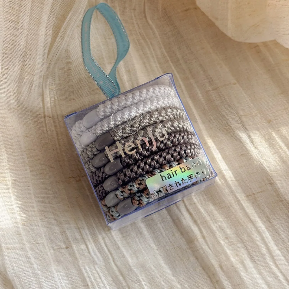 

High Elasticity Basic Hair Rope Set Hair Tie Ponytail Holder Weave Rubber Band Korean Style Hair Ring Colorful Hair Scrunchies