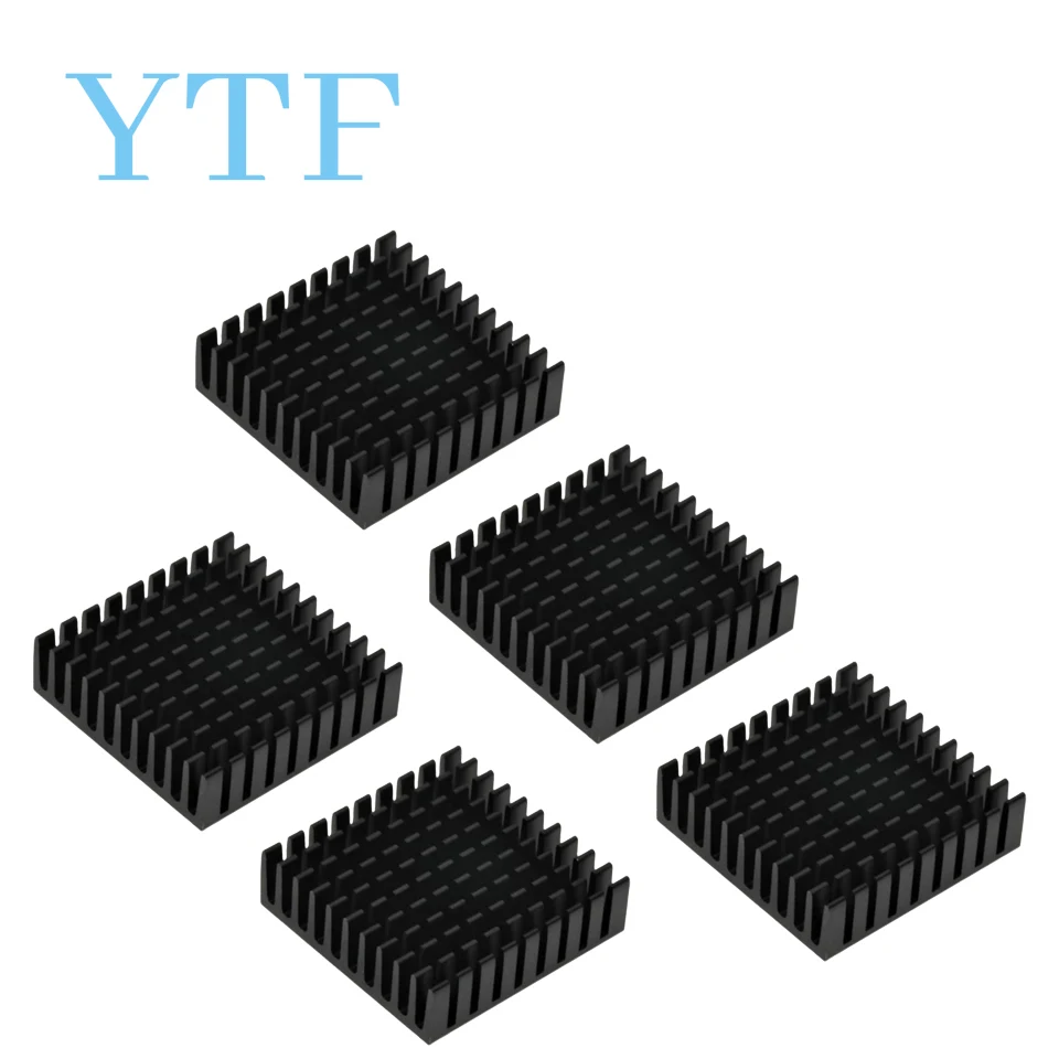 

5PCS Heatsink Radiator Cooler Radiator 35x35x10MM High Quality Black Slot Heat Sink