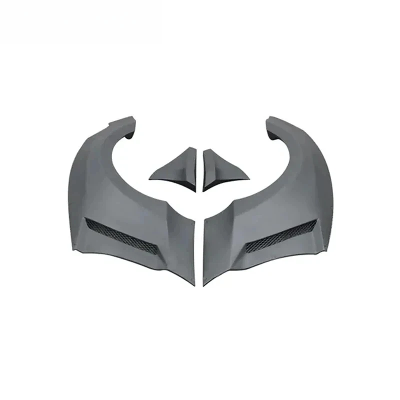 Auto Modified Parts Side Wheel Arches FRP Materials Wide Body Wheel Eyebrow for Musatng GTSS Style Fender Flares