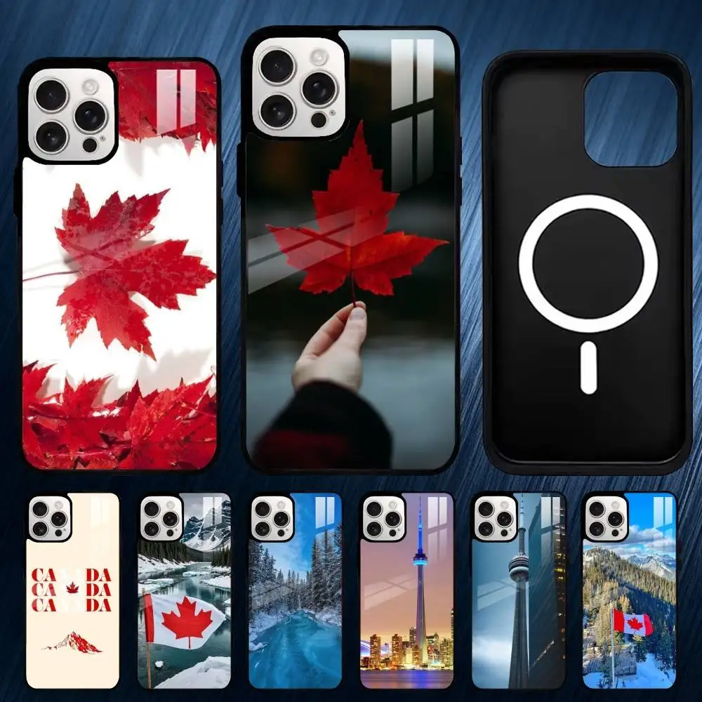 

Beautiful Canada Phone Case For iPhone17,16,15,14,13,12,11,Plus,Pro,Max For Magsafe Wireless Charging case