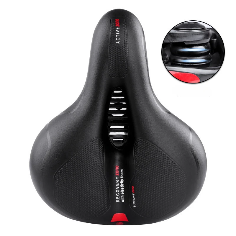 Bike Seat Comfortable & Breathable Bicycle Saddle Cushion Water-Resistant with Dual Shock Absorbing for MTB Mountain Road Bike