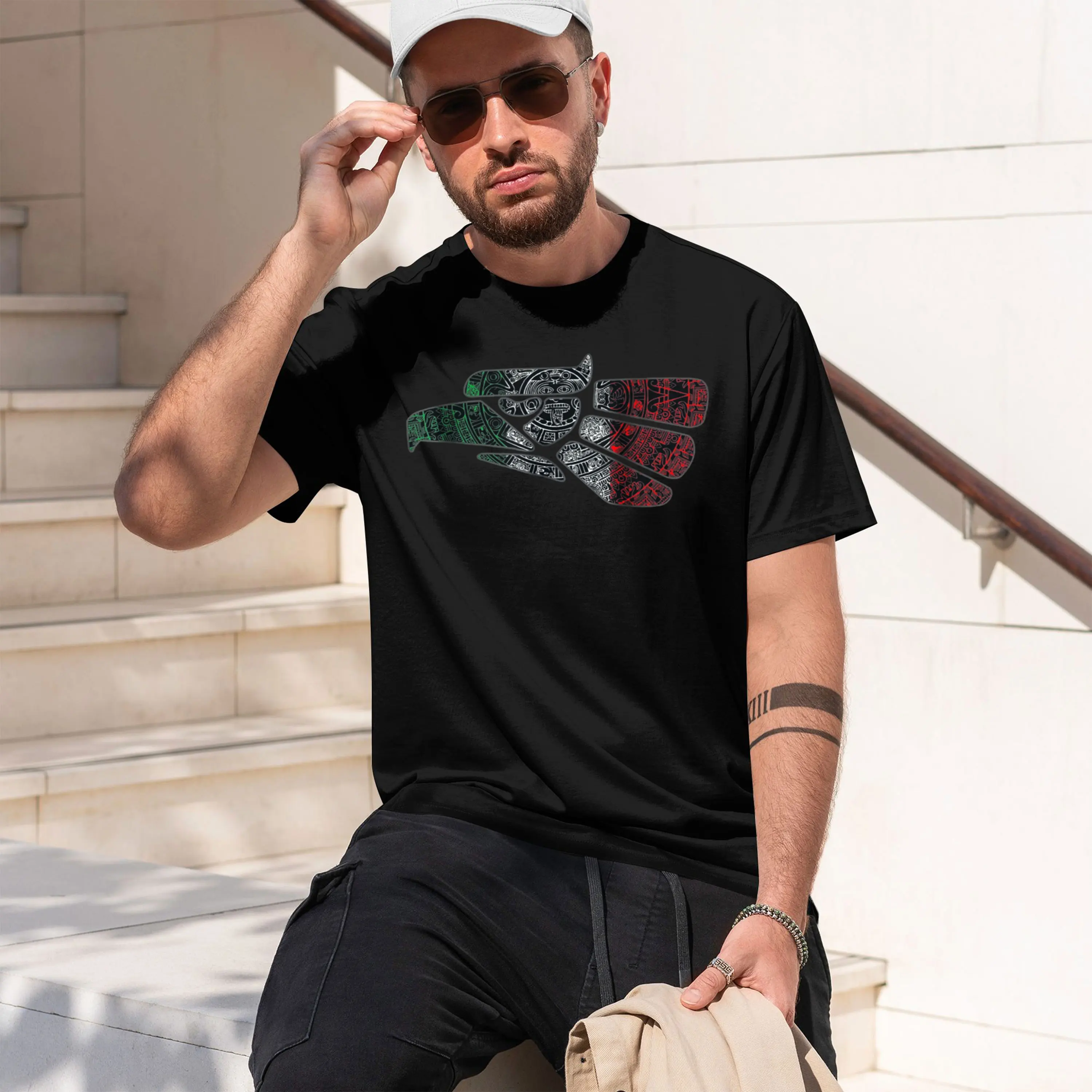 Areologal Mexan Flag Mexo T-Shirt Cotton Vintage T Shirt Graph T Shirts Unisex Summer Streetwear Camiseta 2026 New Model Men’s S