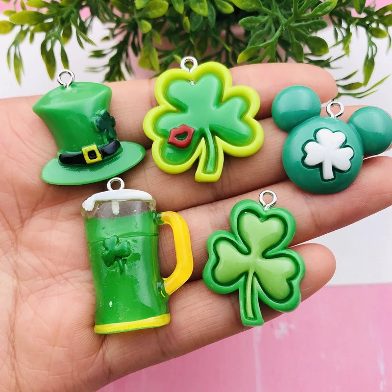 10pcs Hot Selling Resin Cute Kawaii Lucky Charm for Keychain, Earring, Scrapbooking, DIY Making, Necklace