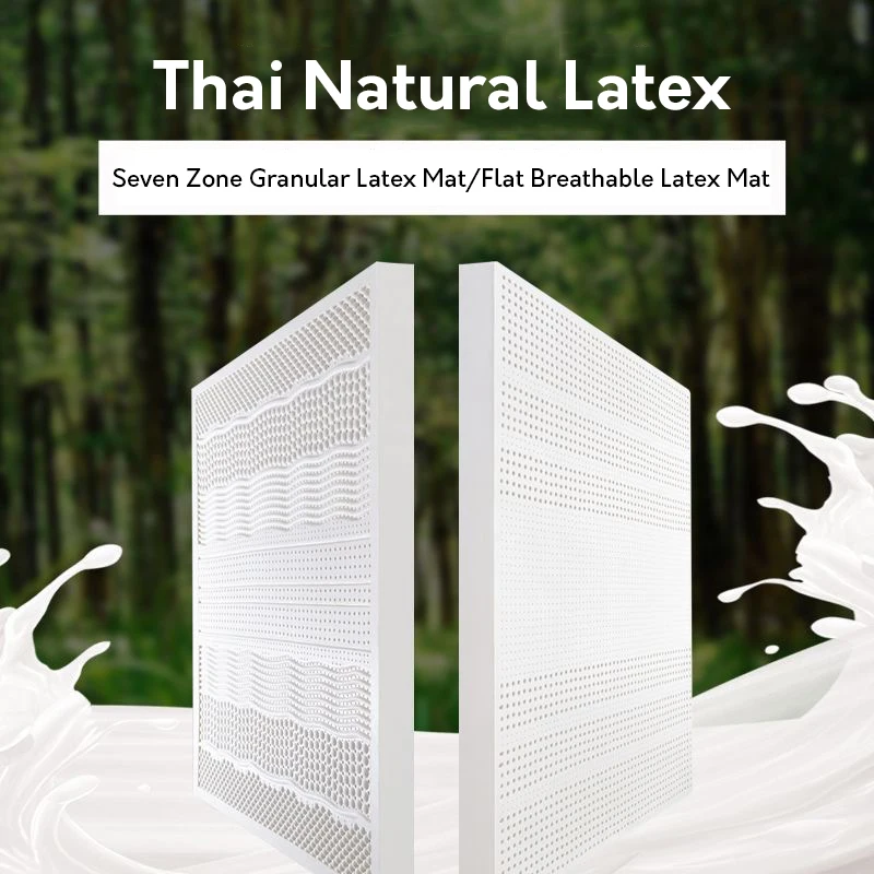 100% ประเทศไทยที่นอนยางธรรมชาติ High End Latex Mats แหล่งของเหลวช้า rebound จีนพร้อมฝาครอบปรับแต่งได้