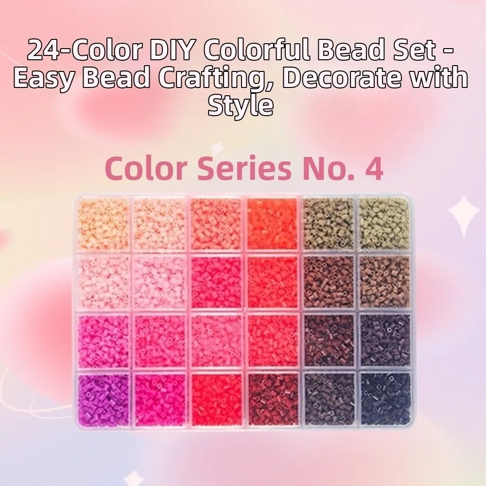 

Набор бусин Perler Hama 2,6 мм для творчества, рукоделия и декора, 24 цвета, 3D-пазл, премиум-качество, маленькие бусины