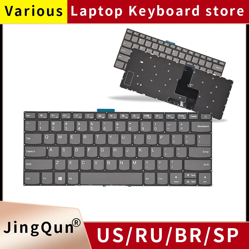 PT-BR Spanish Brazil Russian Backlit Keyboard For Lenovo Yoga 520-14 520-14IKB 80YM 80X8 81C8 720-15IKB SN20M61595