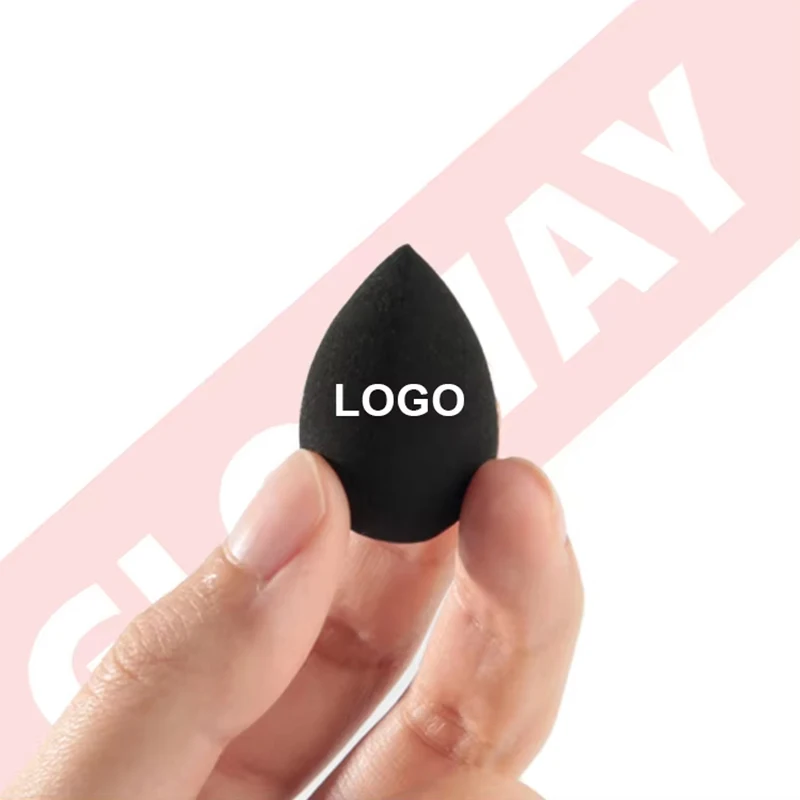 100pcs Custom Logo Facial Makeup Tools Small Mini Beauty Bulk Soft Non-Latex Makeup Sponge For Foundation Partial Concealer