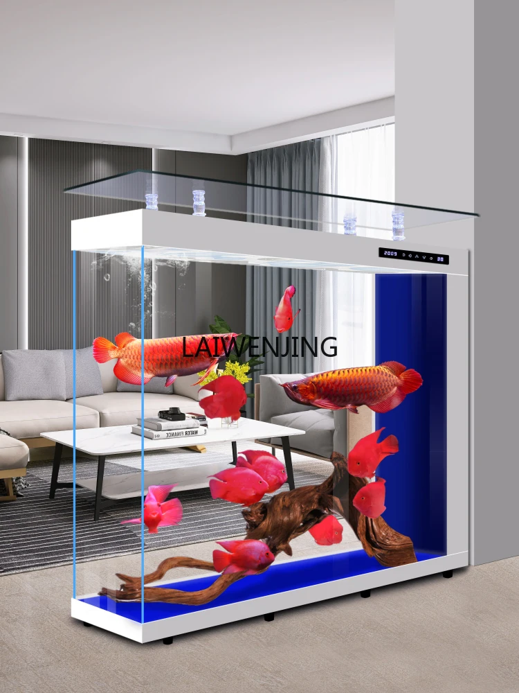 

HLZ living room intelligent partition entrance floor household rectangular screen fish tank