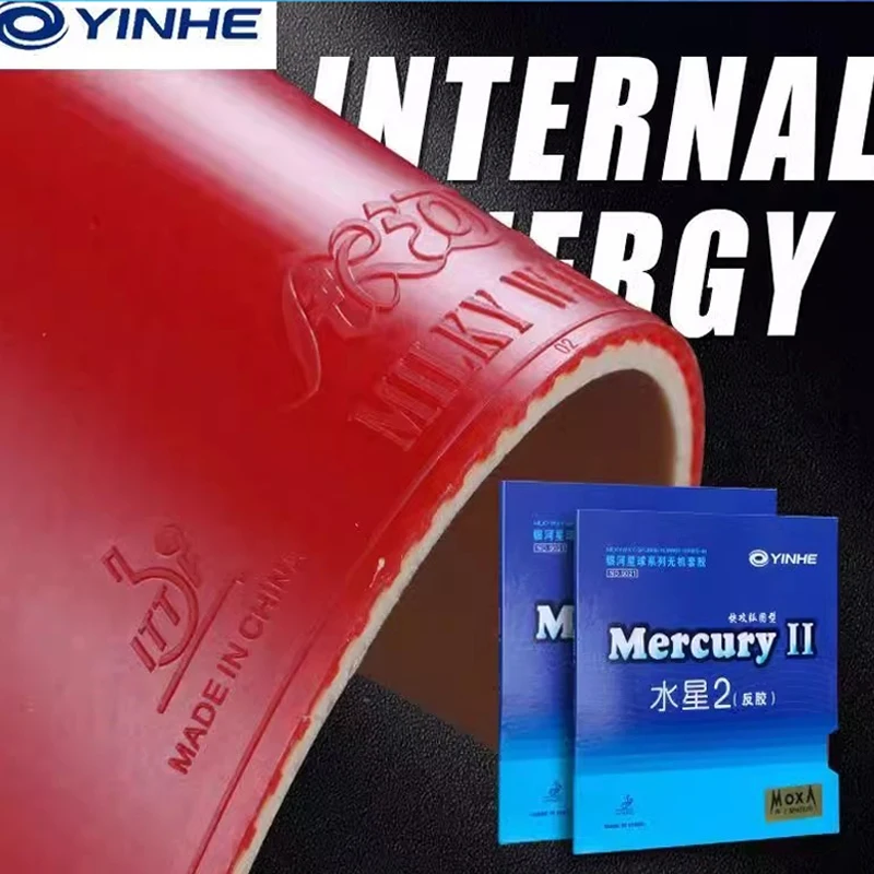 

YINHE Mercury 2 Table Tennis Rubber Sheet Pimples-in Ping Pong Rubber for Fast Attack/loop Effective and Powerful