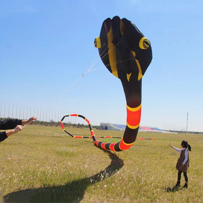 Cobra pipas macias pipas profissionais para adultos pipa inflável jogo ao ar livre gigante profissional vento pipas tripé pipa gigante