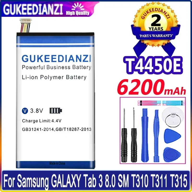 

Аккумулятор для планшета емкостью 6200 мАч для Samsung Galaxy Tab 3 8,0 SM T310 T311 T315, T4450E, высокая производительность