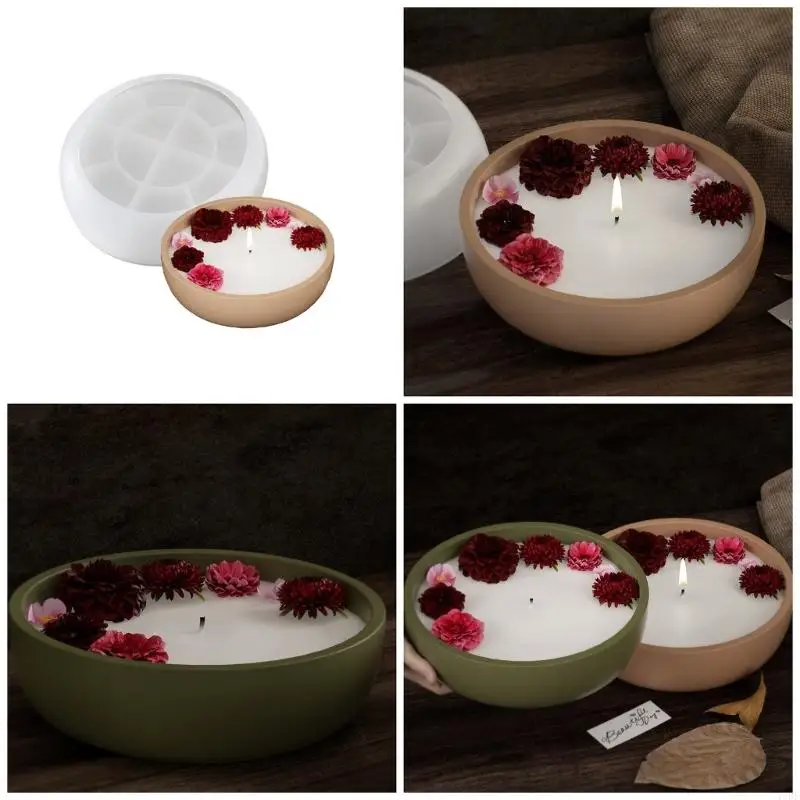 45BE Fruit Storage Tray Mold DIY Epoxy Resin Molds Silicone Bowl Mold DIY Crafts Jewelry Holder Box Casting Tool Home Decor