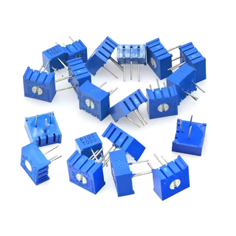 10 Buah 3386P 3386 100 200 500 Ohm 1K 2K 5K 10K 20K 50K 100K 200K 500K 1M Ohm 100R 200R 500R Potensiometer Pemangkas Trimpot