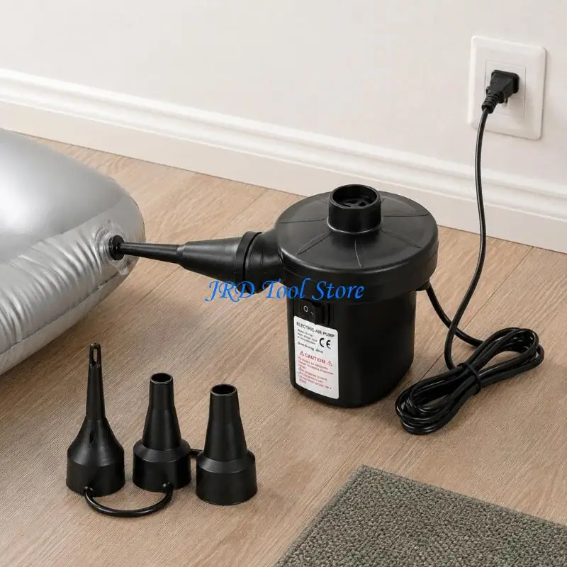 A2UD Inflatable Bed and Pool Float Electric Air Pumps with 55W Power, On-Pumps Control, Separate Inflation and Deflation Ports